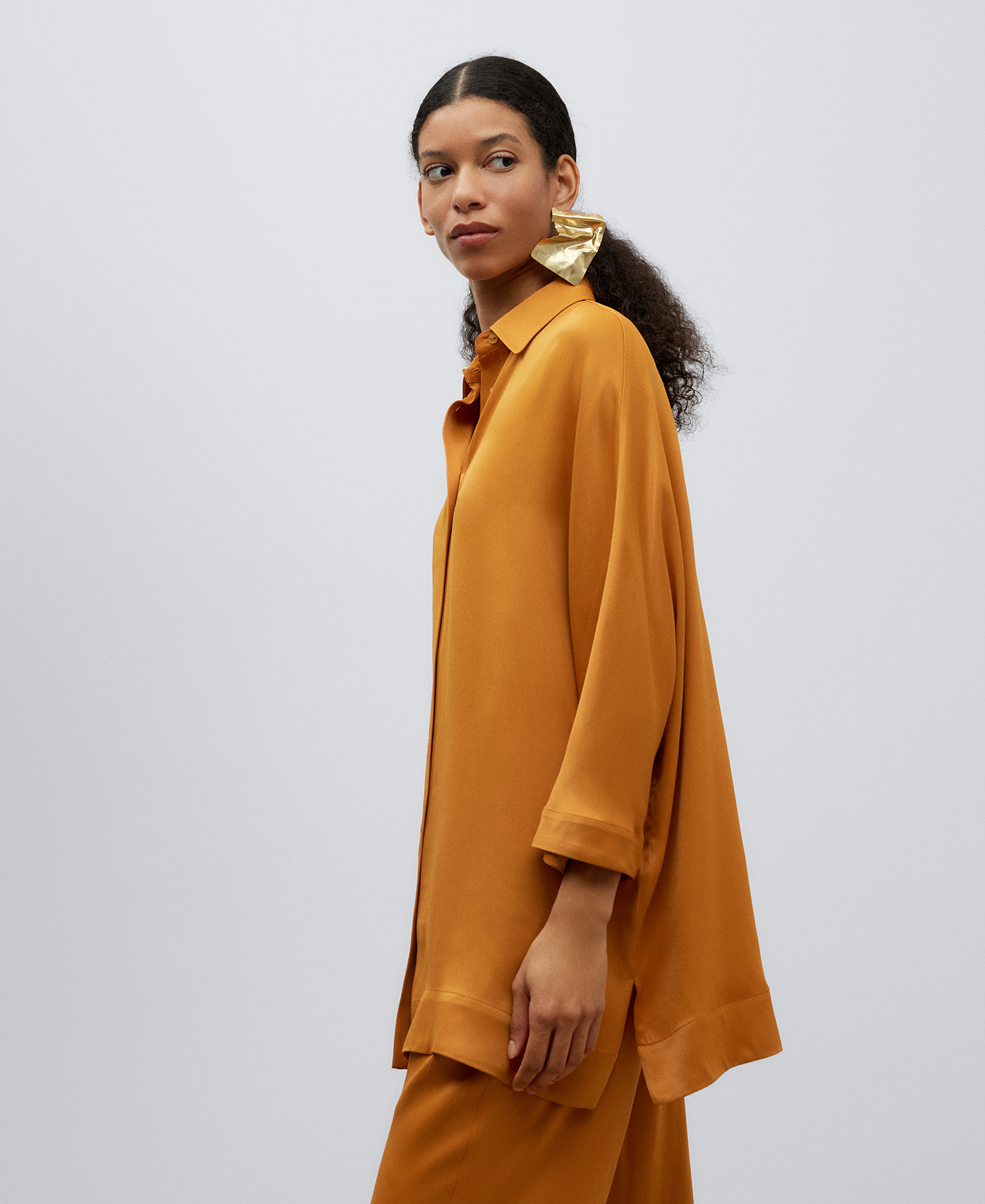 Orange japanese sleeve shirt woman image number 3