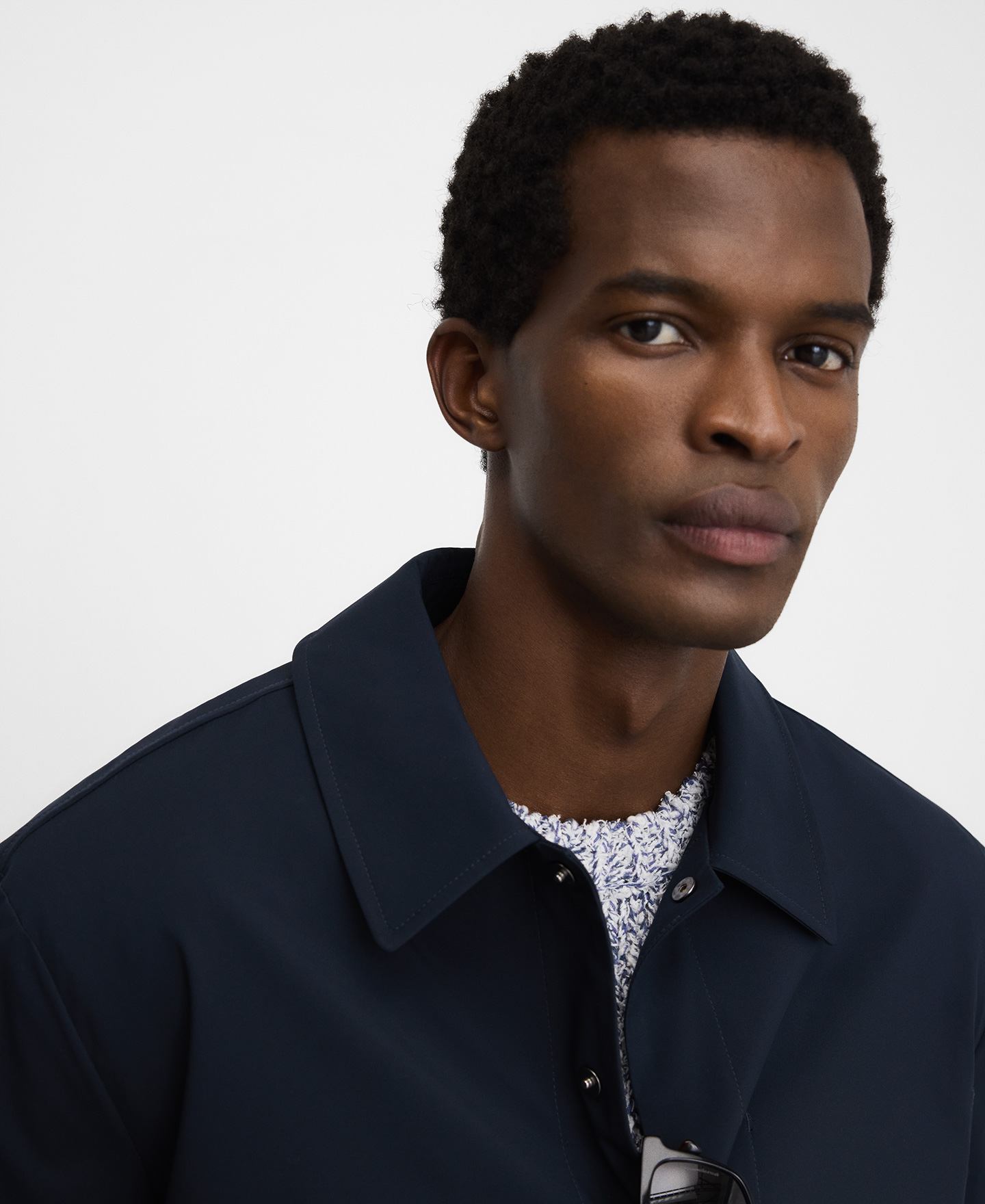 Lapel collar technical jacket image number 3