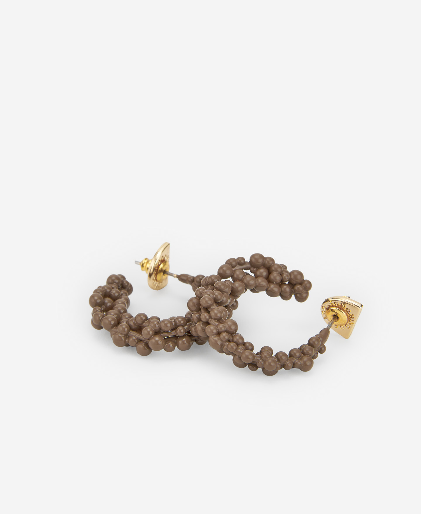 Gold plated brass earrings for women image number 2
