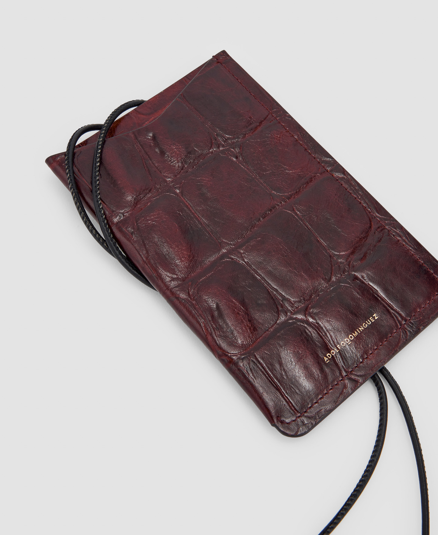 Mobile phone holder in coco leather image number 1