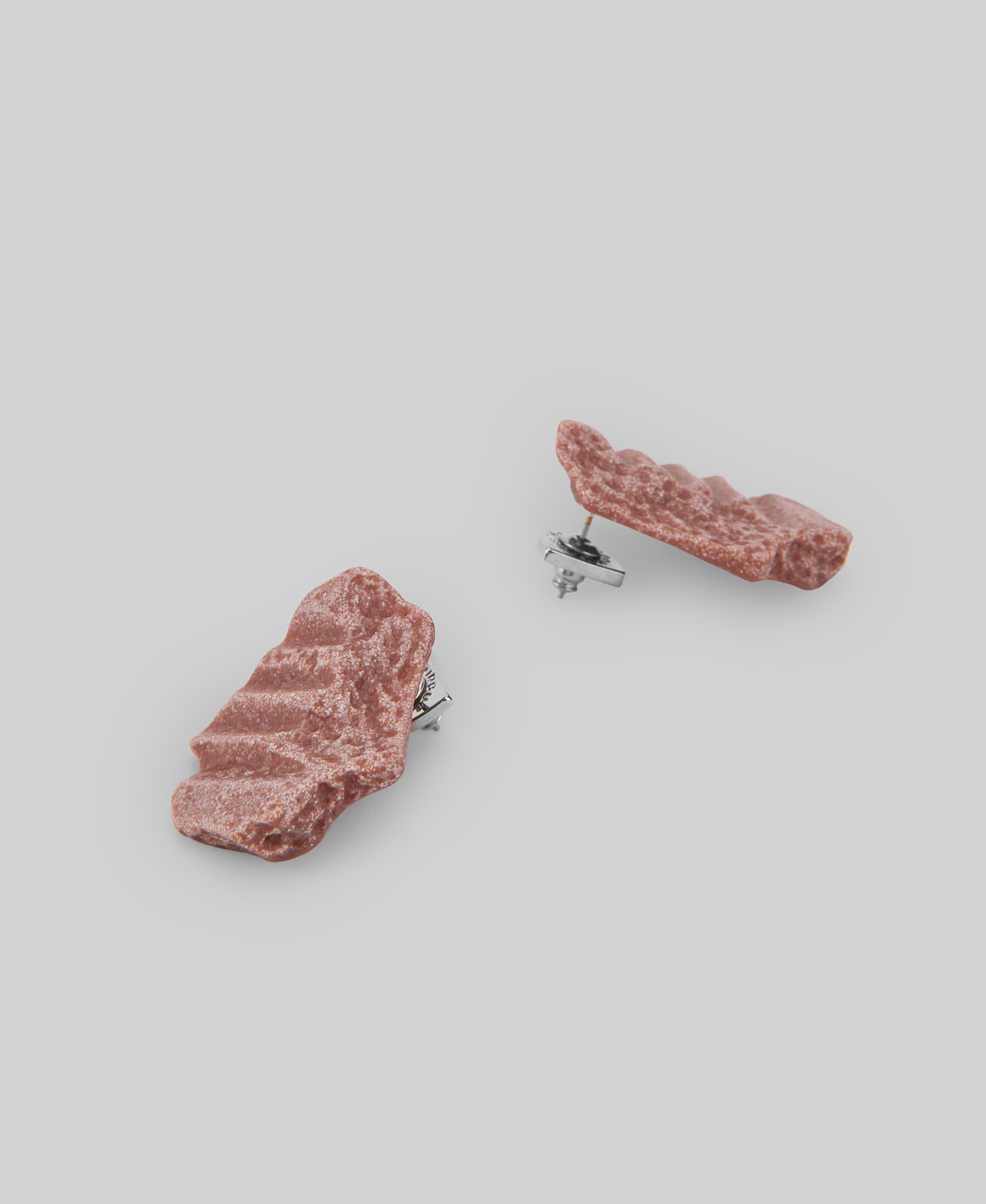 Resin brick earrings woman image number 2