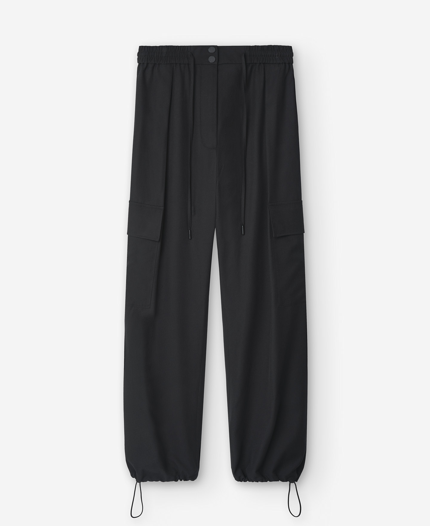 ブラックのリサイクルジョギングパンツ image number 4