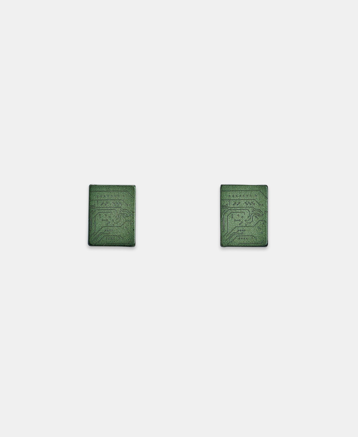 Pendientes rectangulares grabado autor image number 0