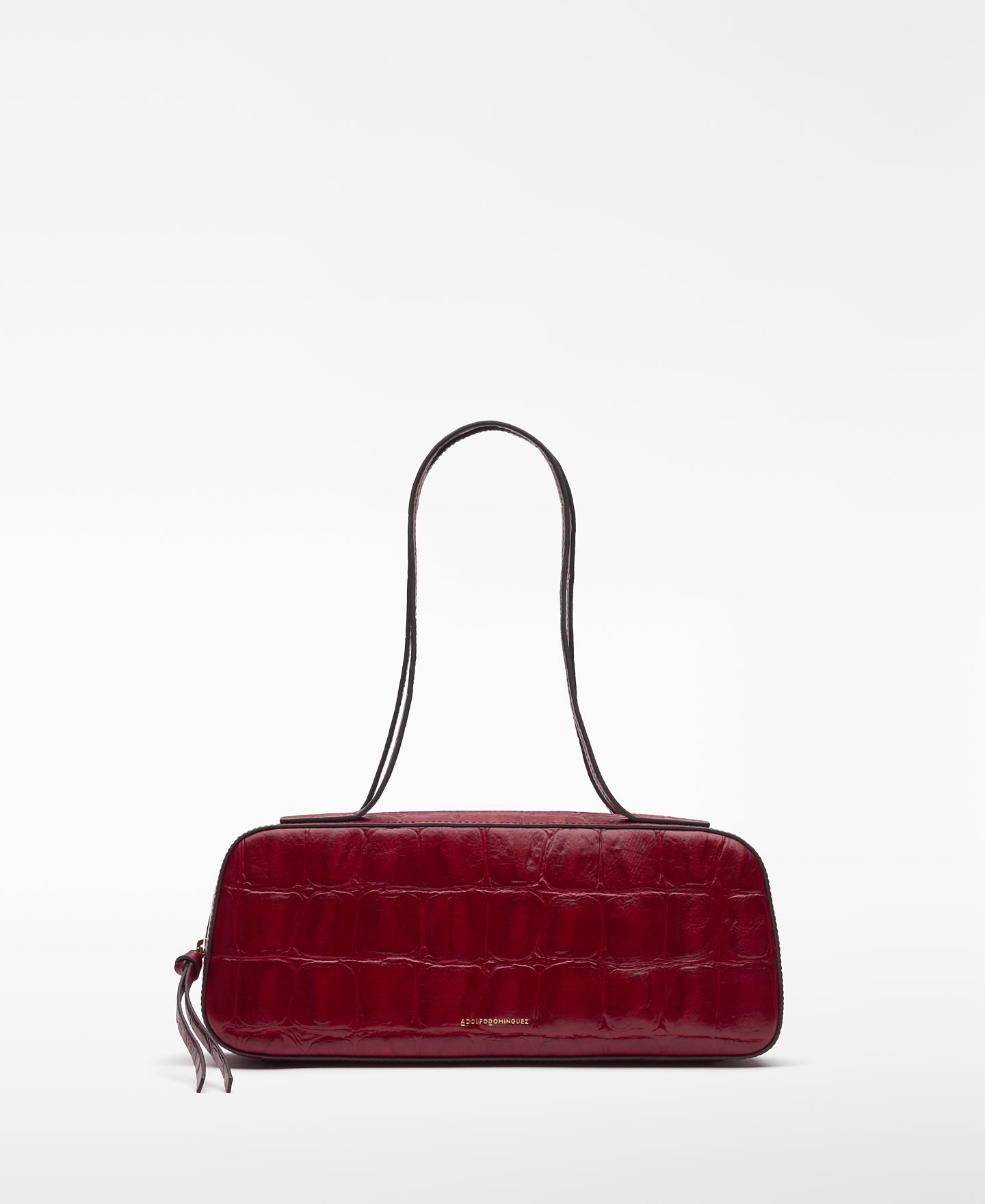 Mica croc-embossed bowling bag woman image number 0