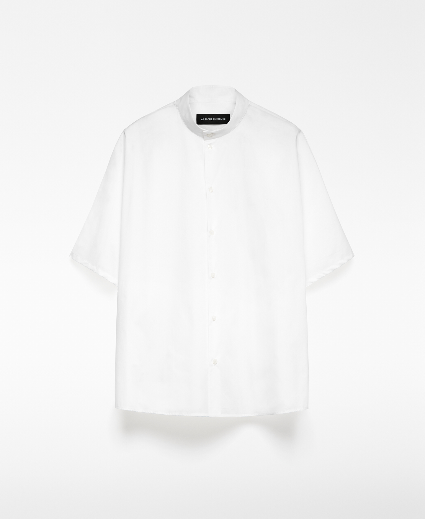 Mandarin collar oversize shirt man image number 4