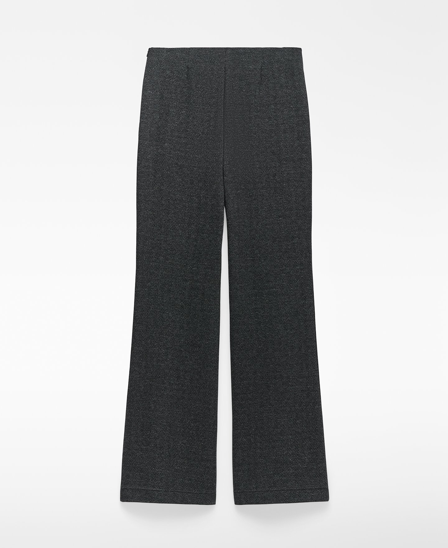 Herringbone flare trousers woman image number 5