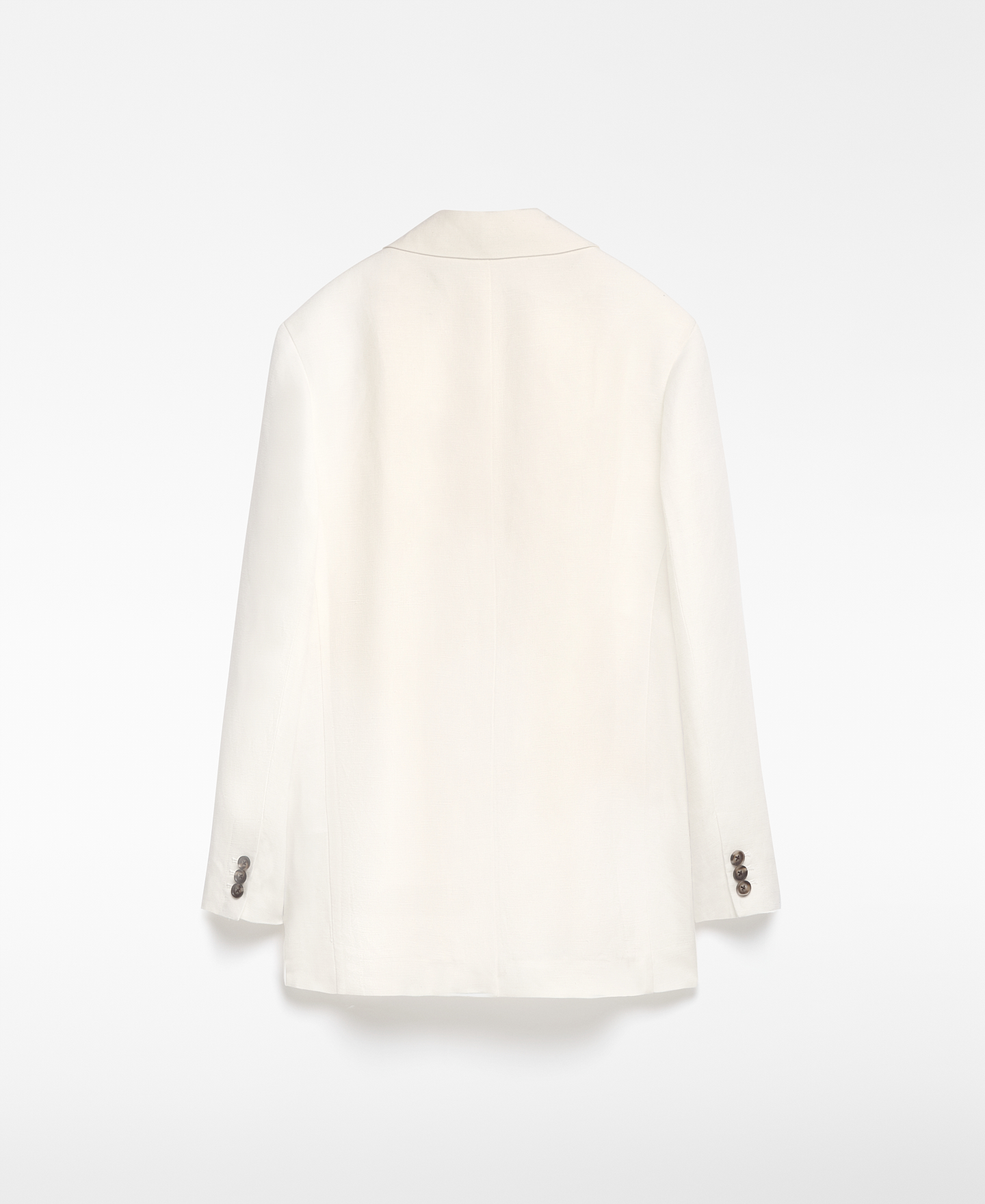 Blazer recta con lino europeo mujer image number 7