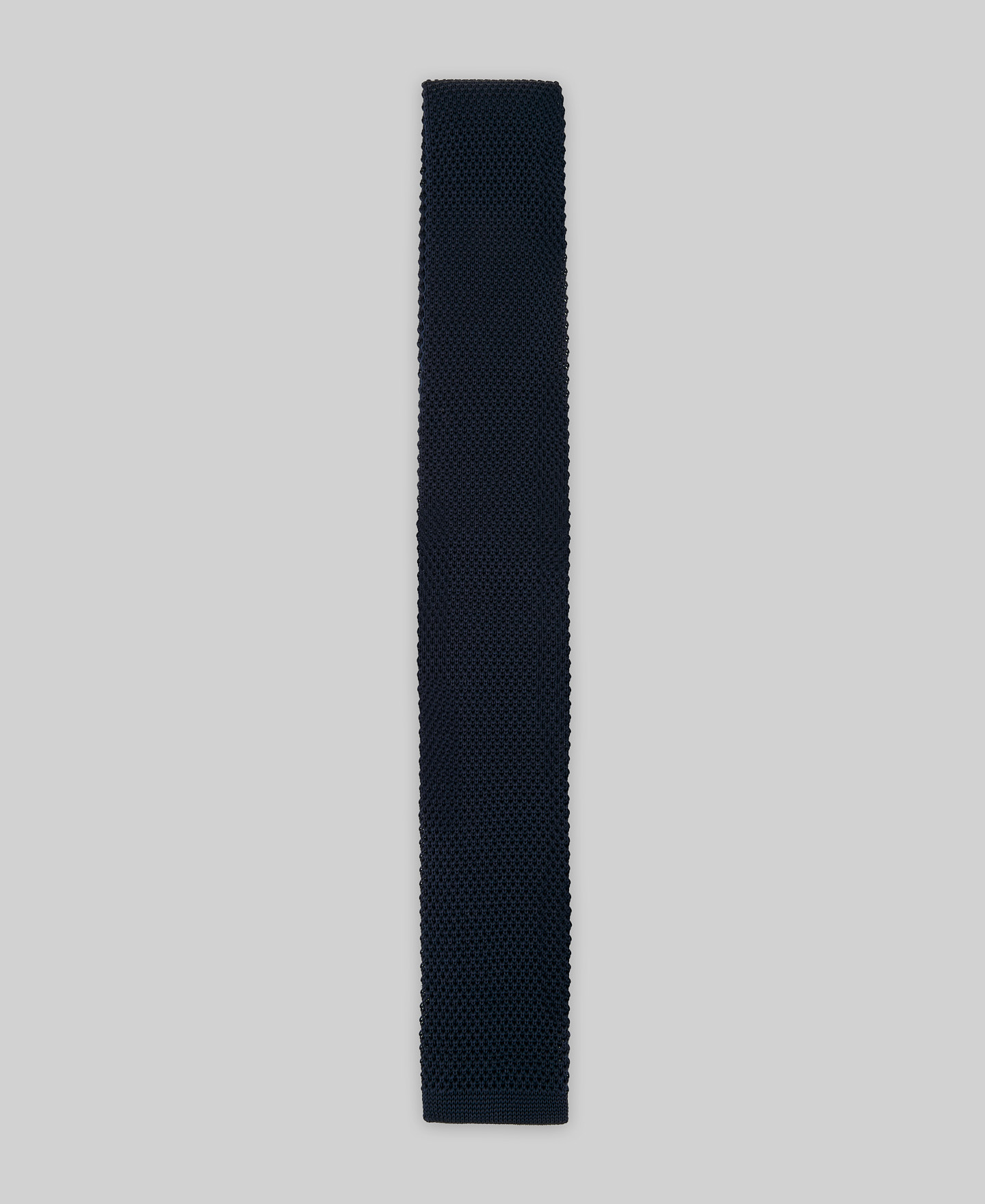 Cravate en soie bleu marine pour homme image number 0