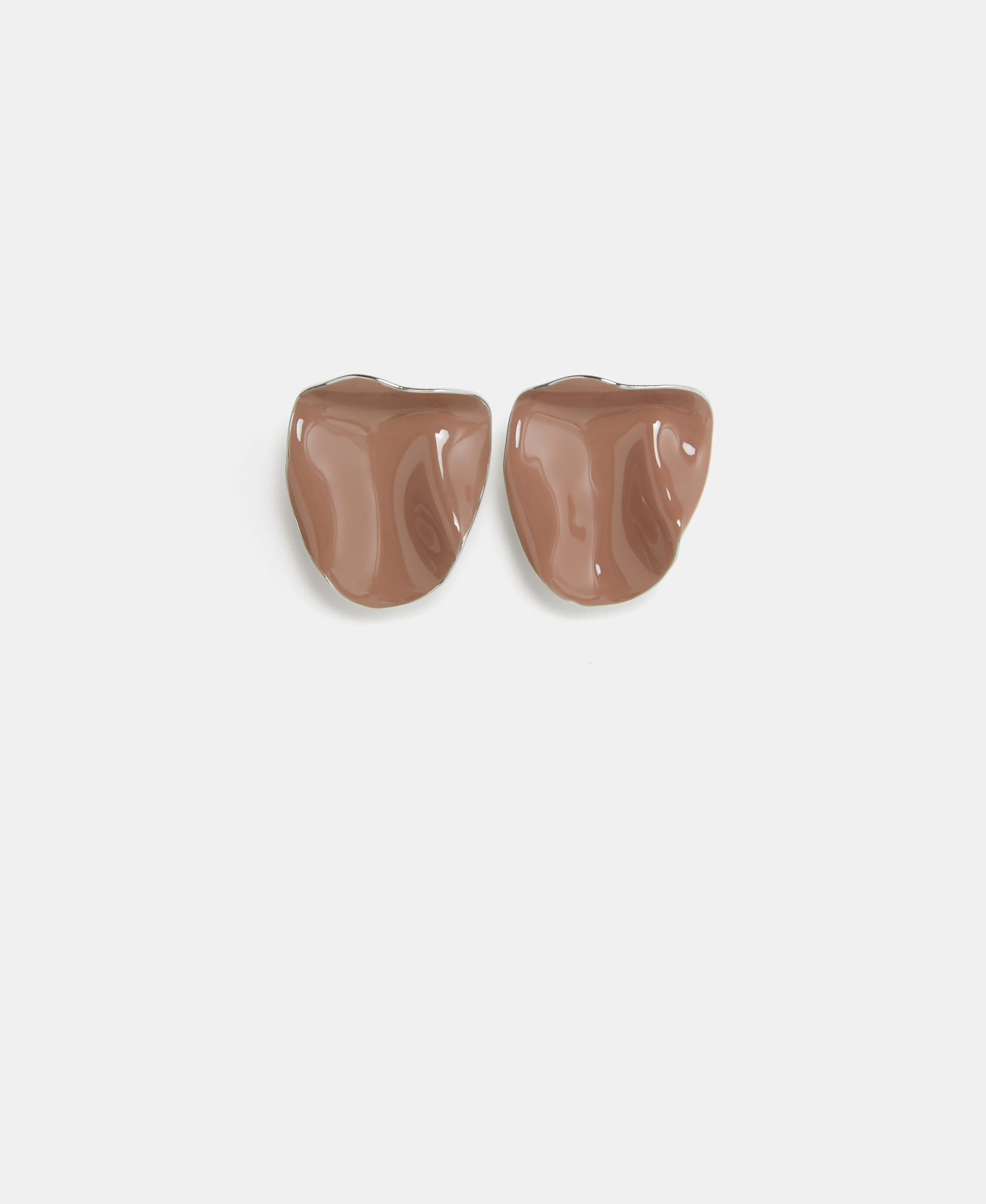 Irregular organic earrings image number 0