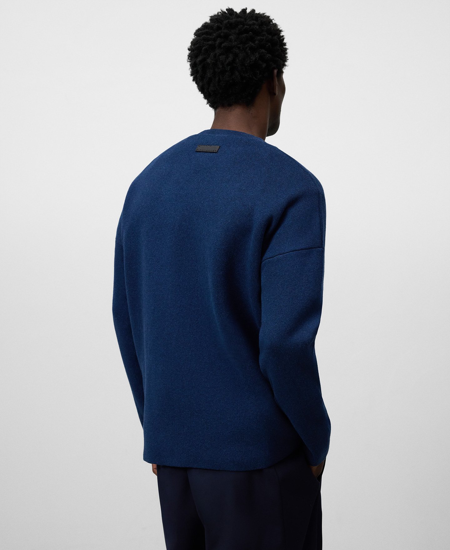 Relaxed fit heather sweater man image number 2