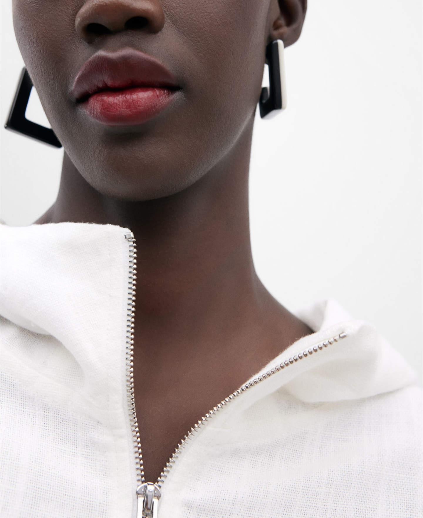 Sudadera capucha en lino y algodón image number 3