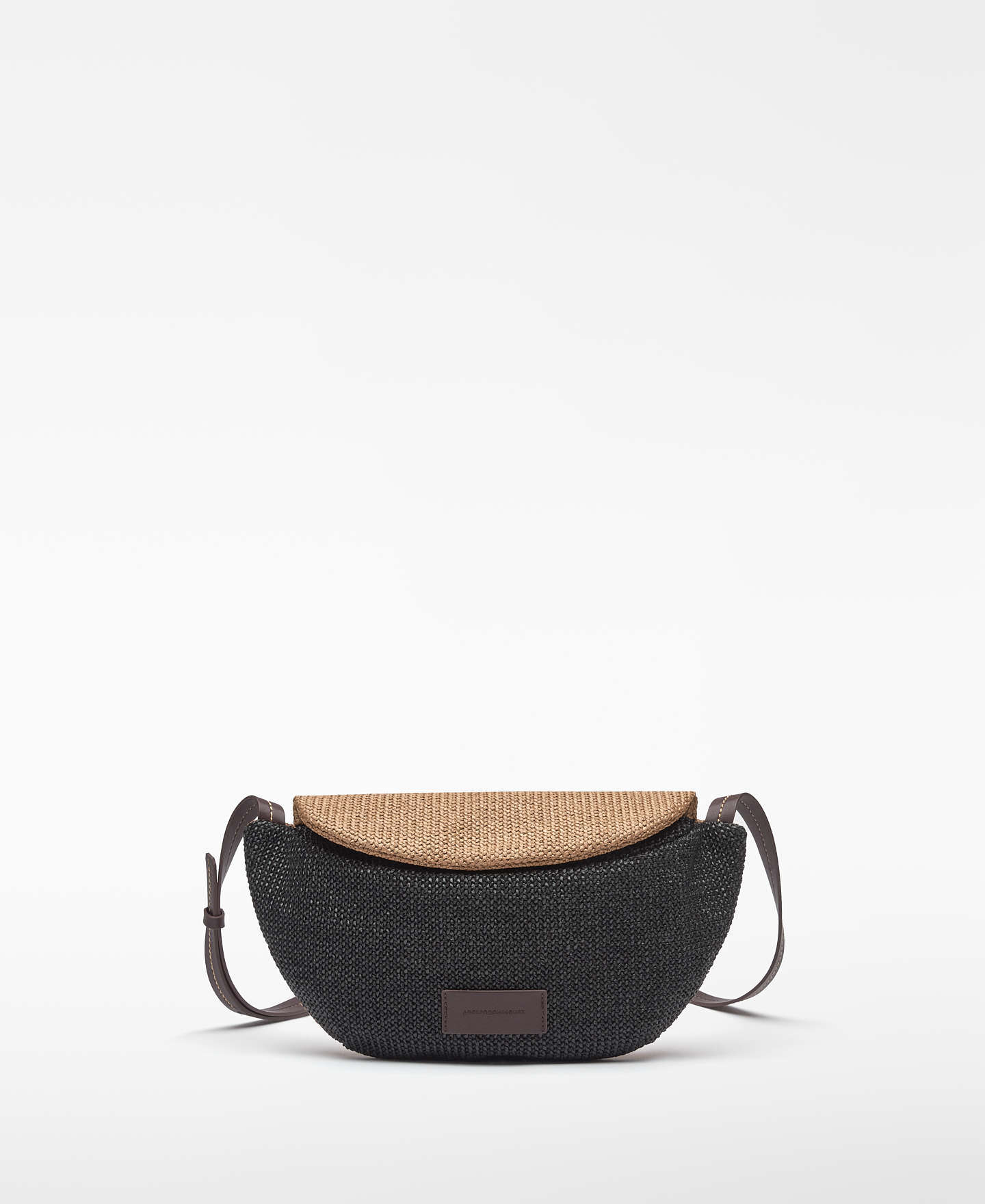 Bolso riñonera textura rafia mujer image number 0
