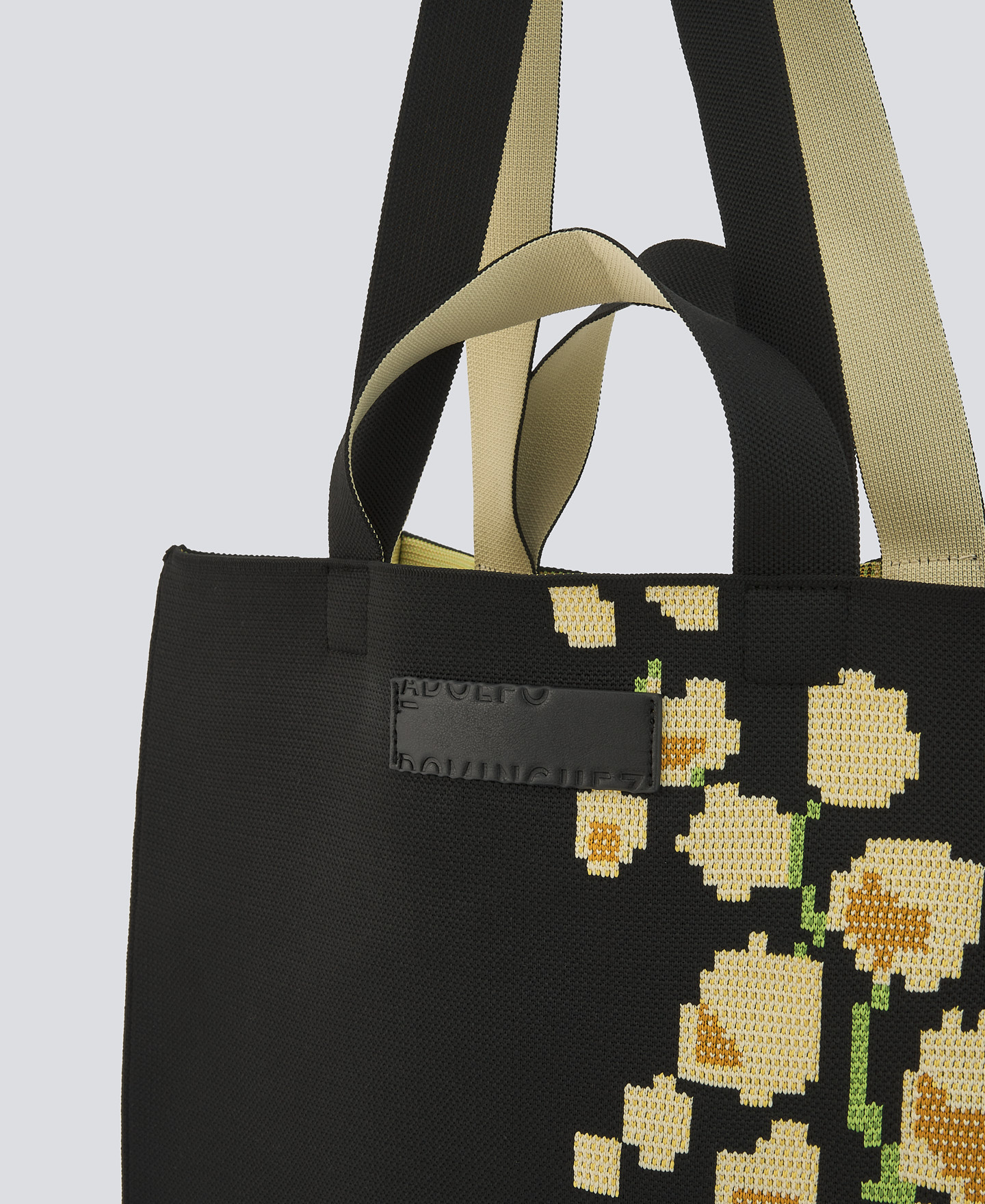 Printed knit maxi shopper bag woman image number 3