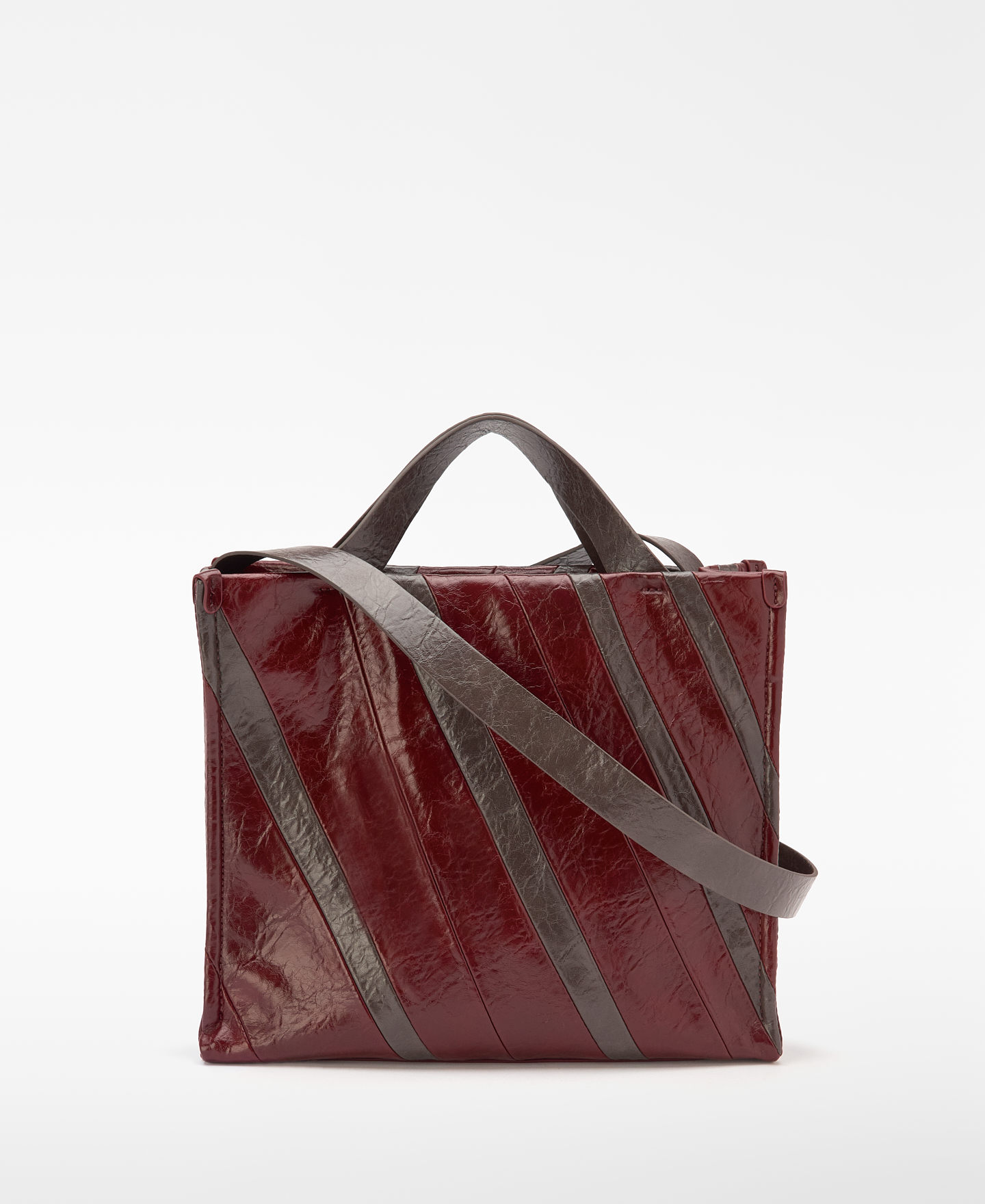 Bolso shopper Ori&oacute;n patchwork piel image number 1