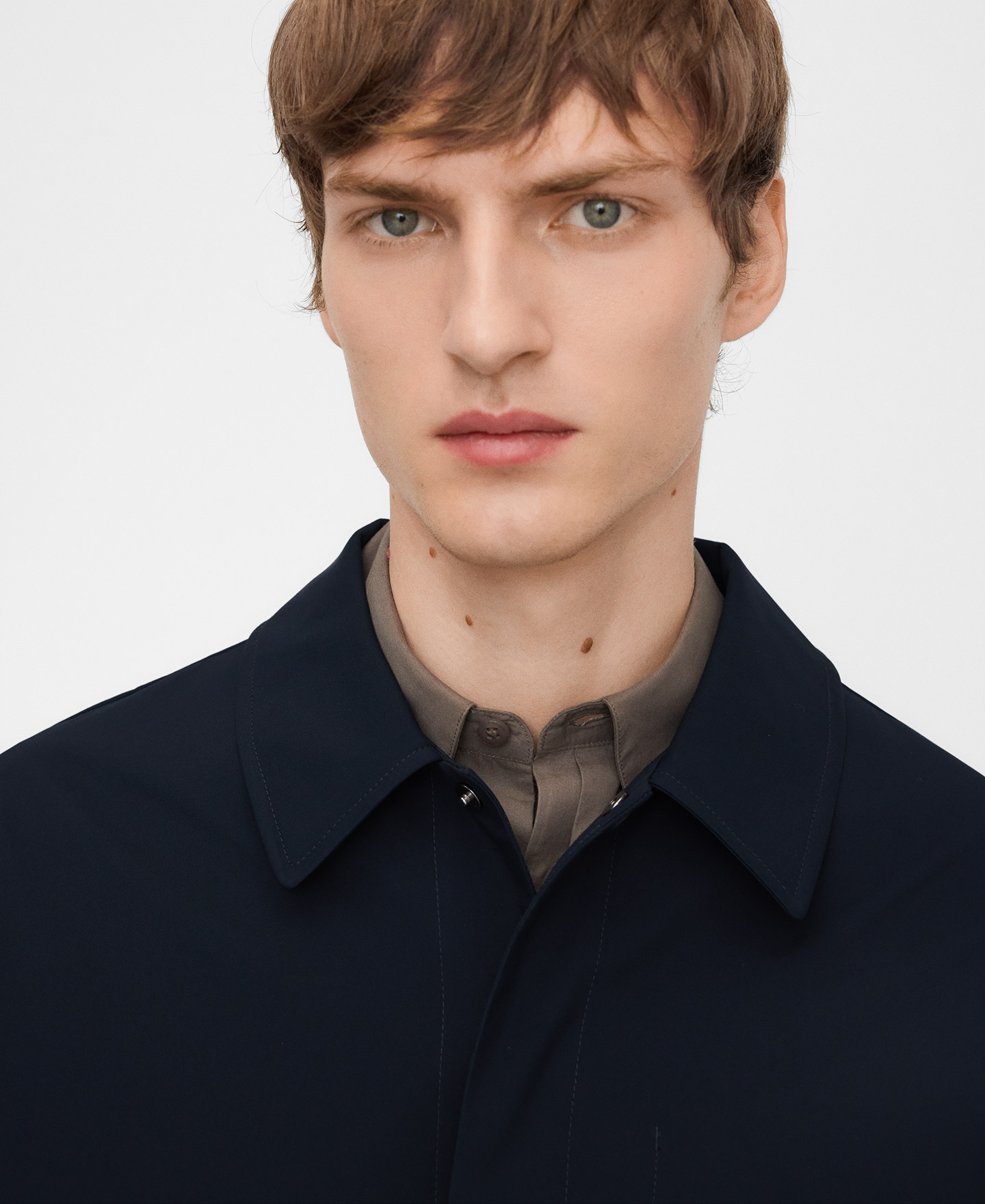 Spread collar technical jacket man image number 3