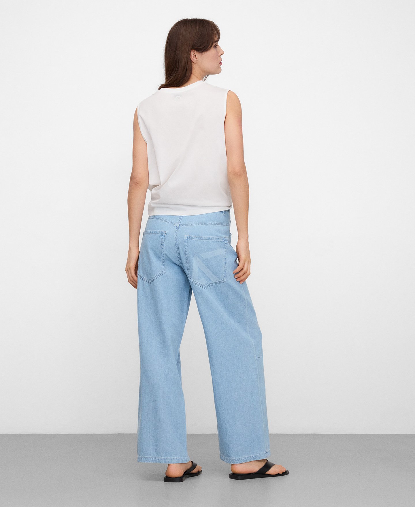 Pantal&oacute;n oversize denim algod&oacute;n image number 2