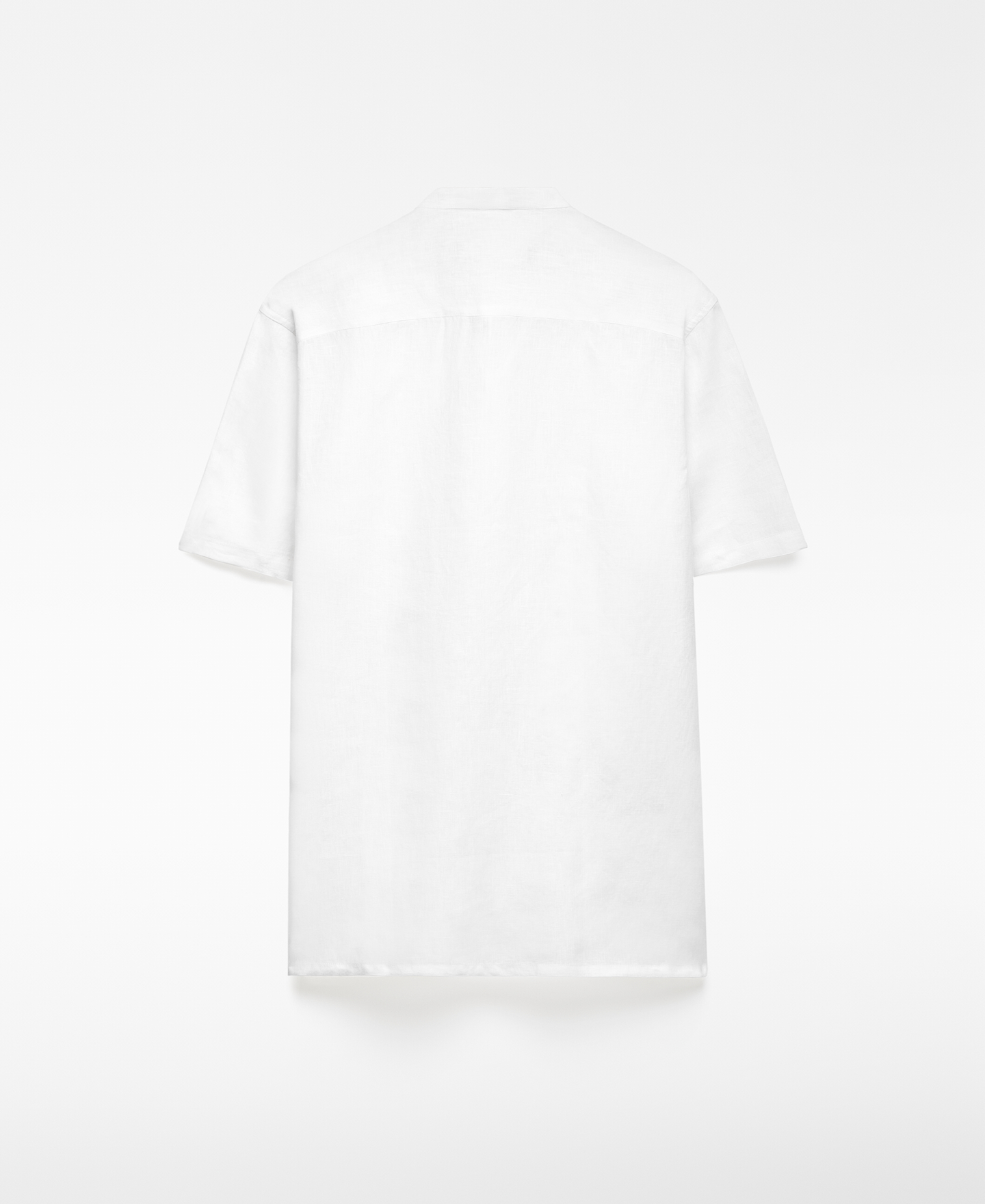 European linen Mandarin collar shirt man image number 5