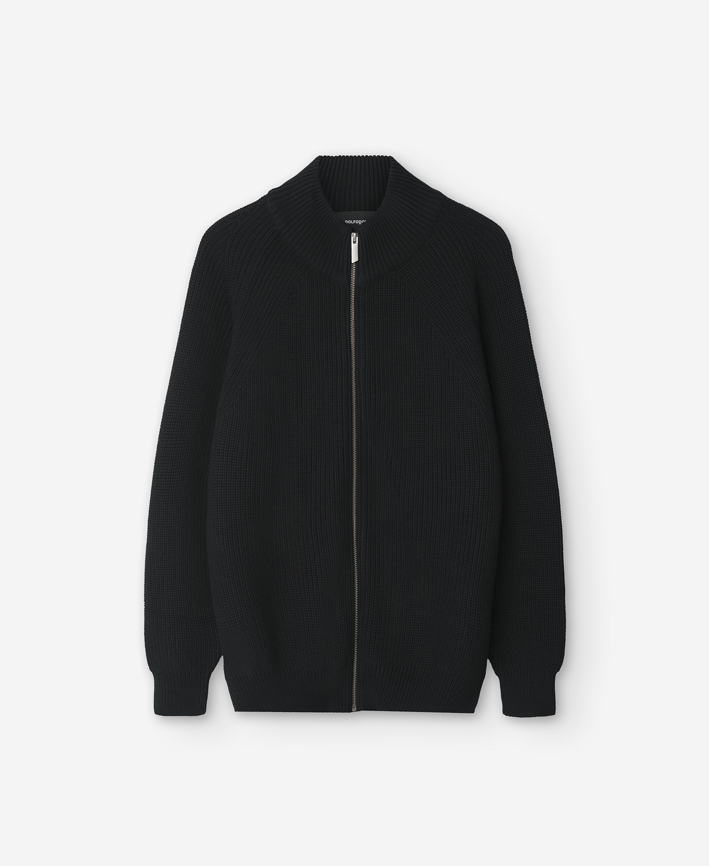 Black cotton cardigan for men image number 4