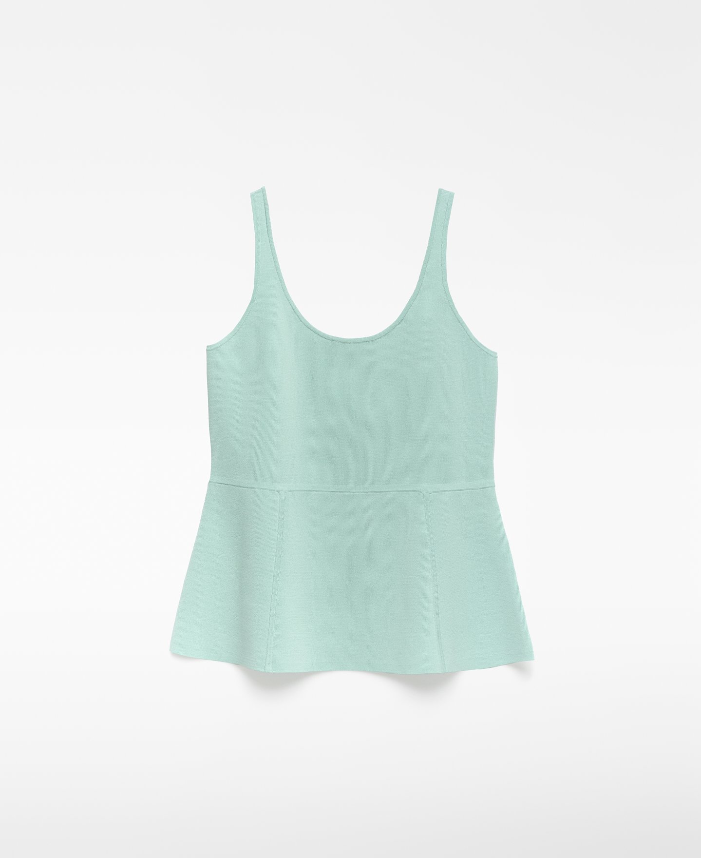 Top peplum punto mujer image number 4