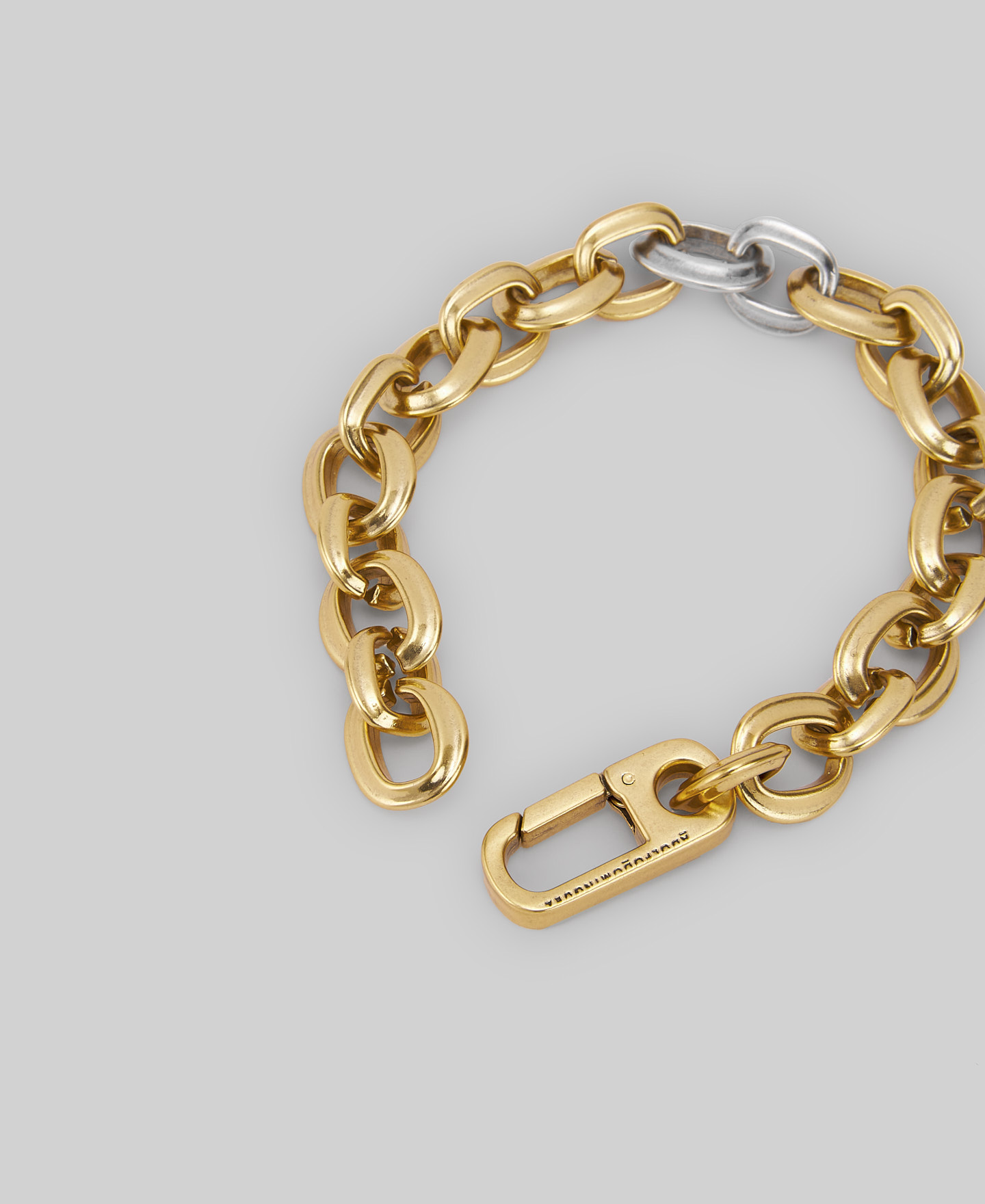 Two-tone link bracelet woman image number 2