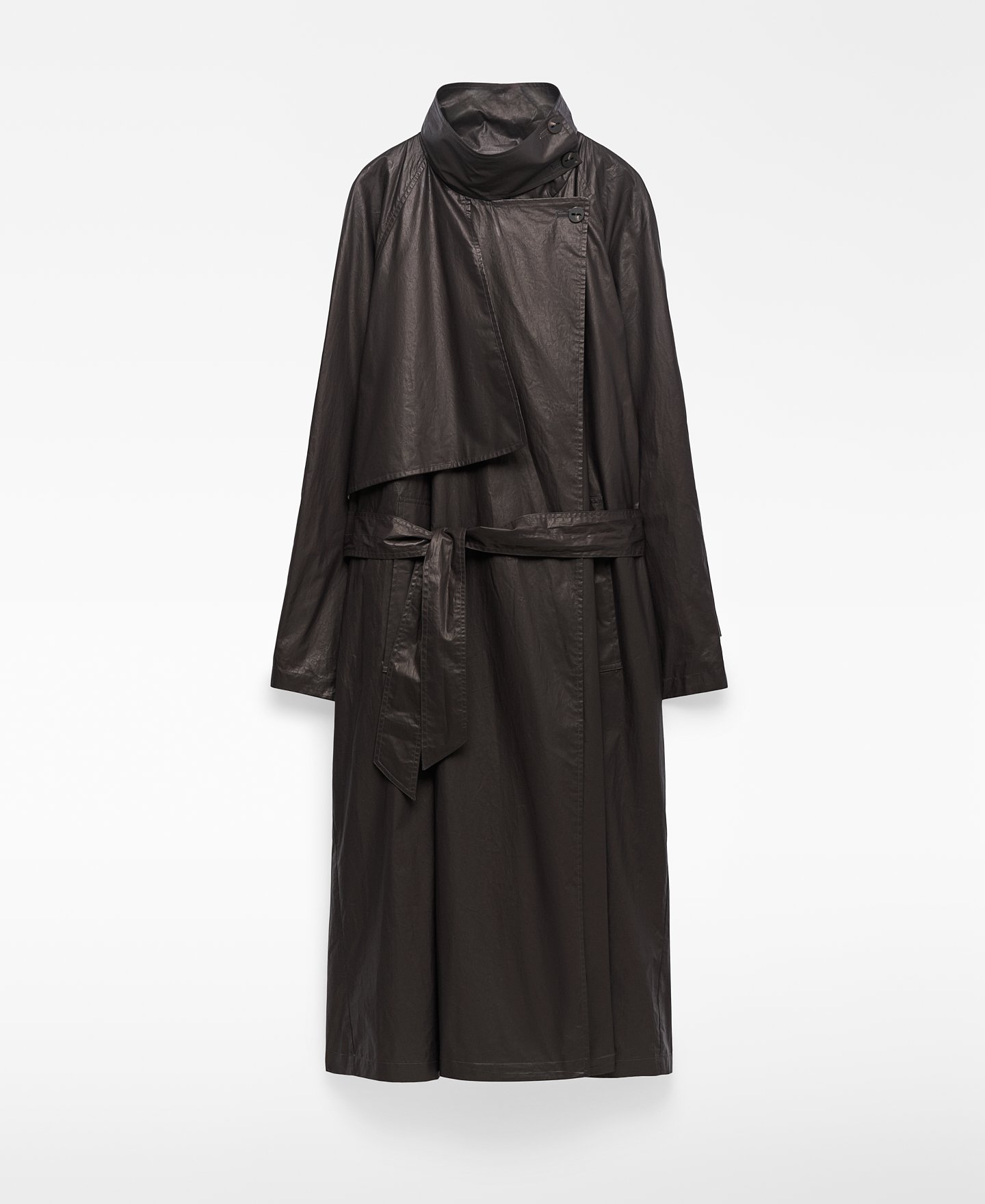 Organic cotton trench coat woman image number 6