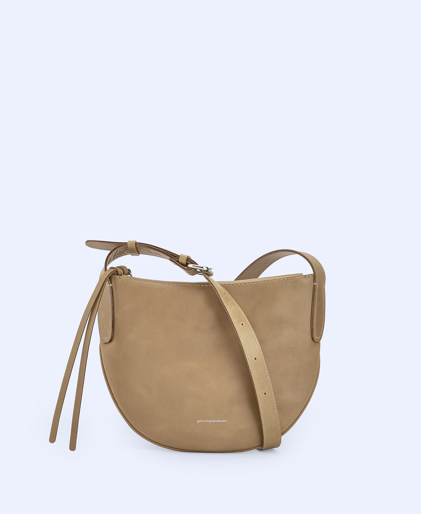 Medium responsible leather hobo bag image number 0