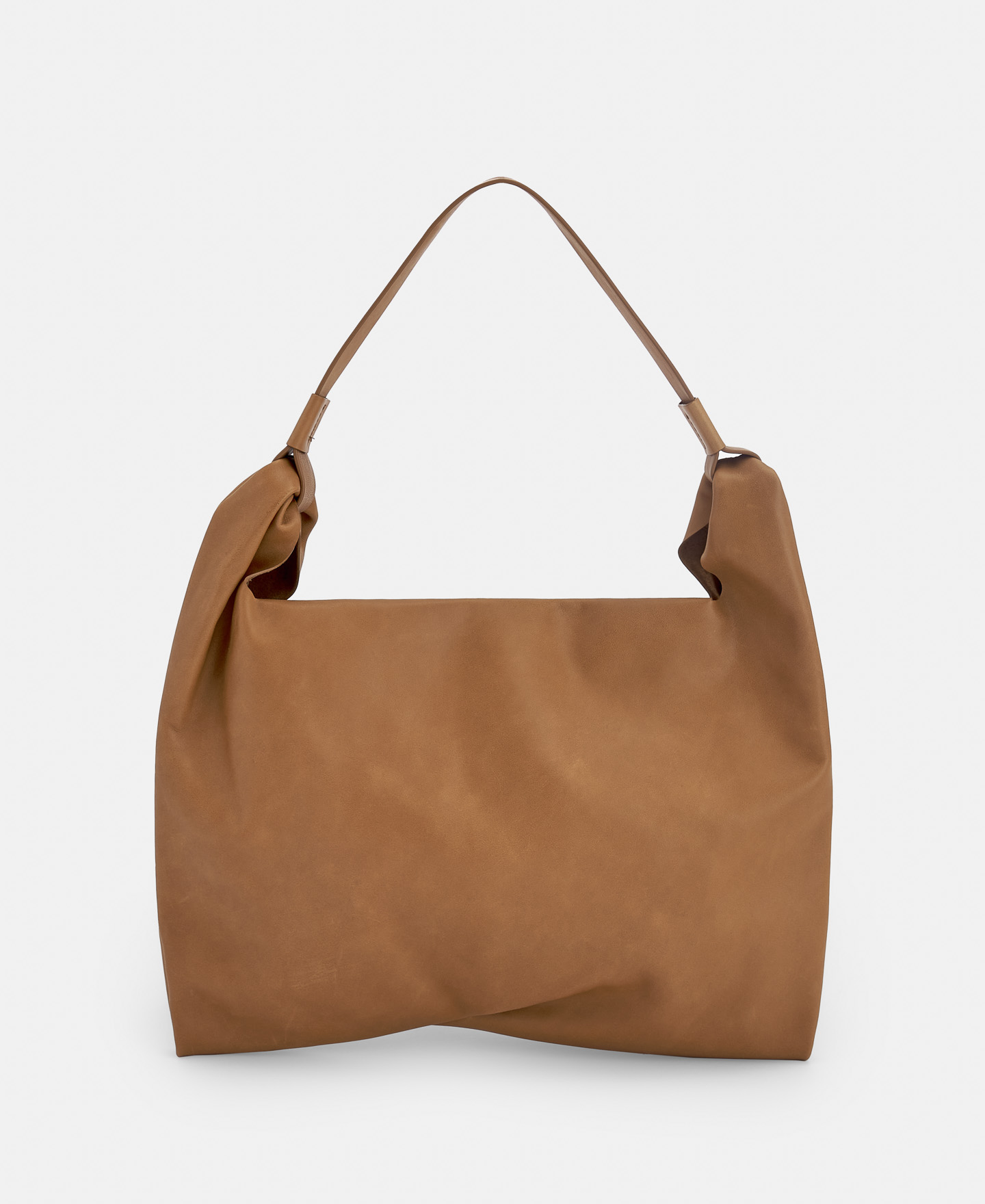 Chrome-free bovine leather hobo bag image number 0