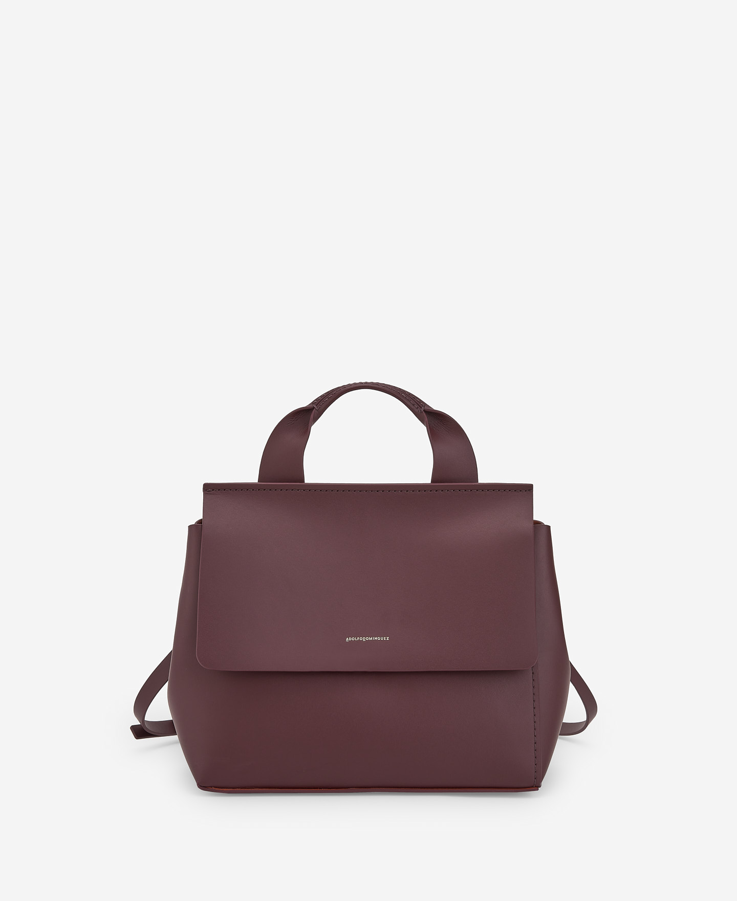 Responsible leather maroon citybag image number 0