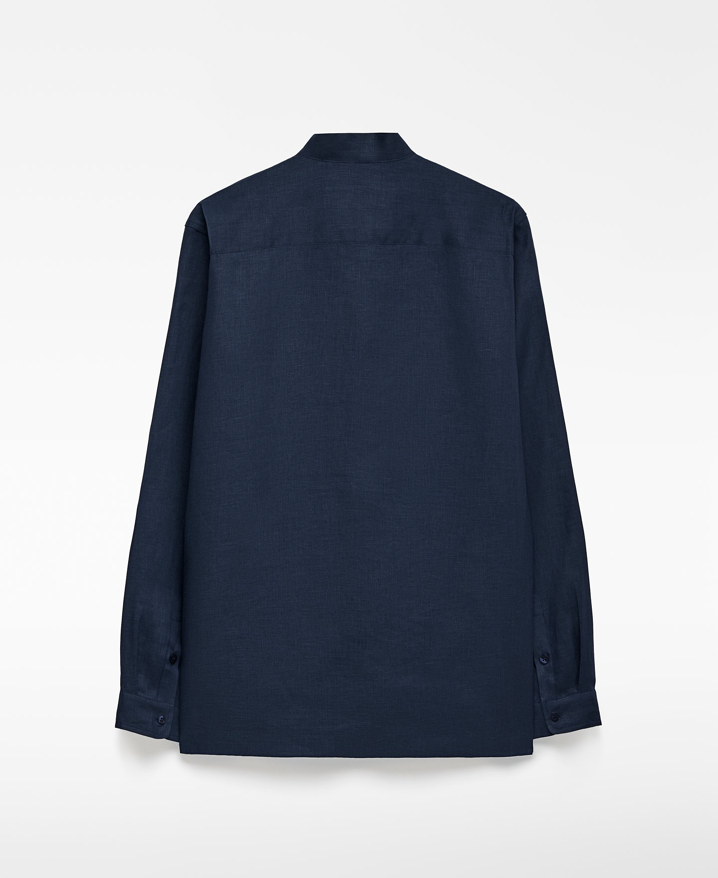 European linen guayabera shirt man image number 7