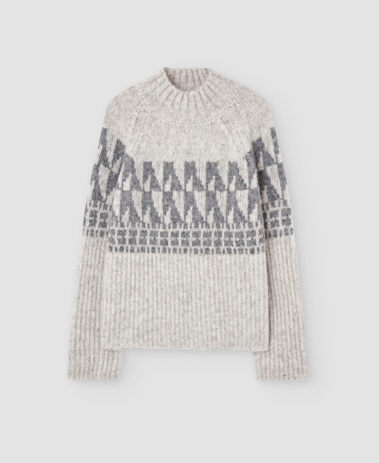 Merino wool jacquard sweater image number 4