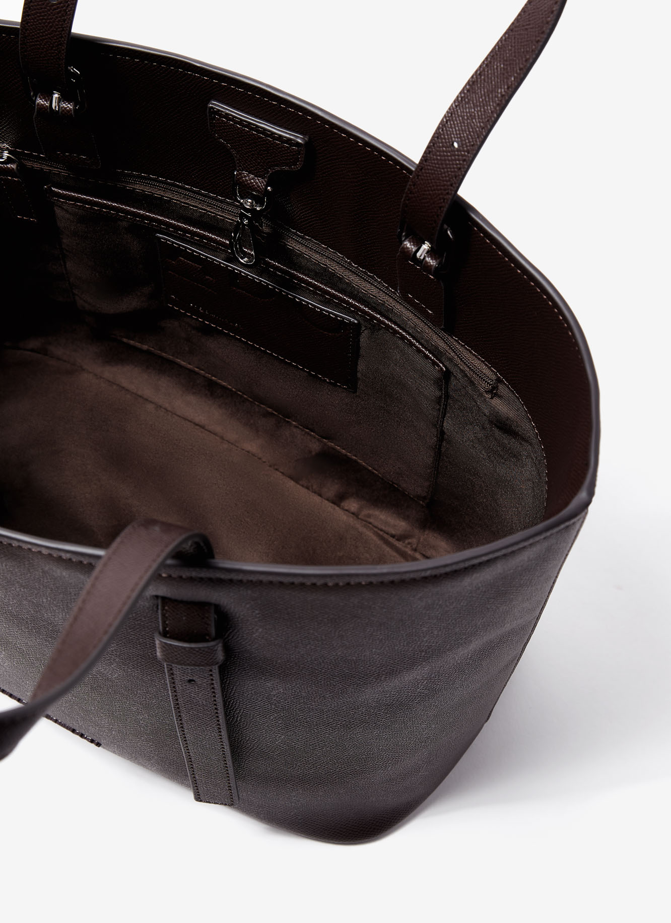 Shopper horizontal en efecto saffiano image number 2