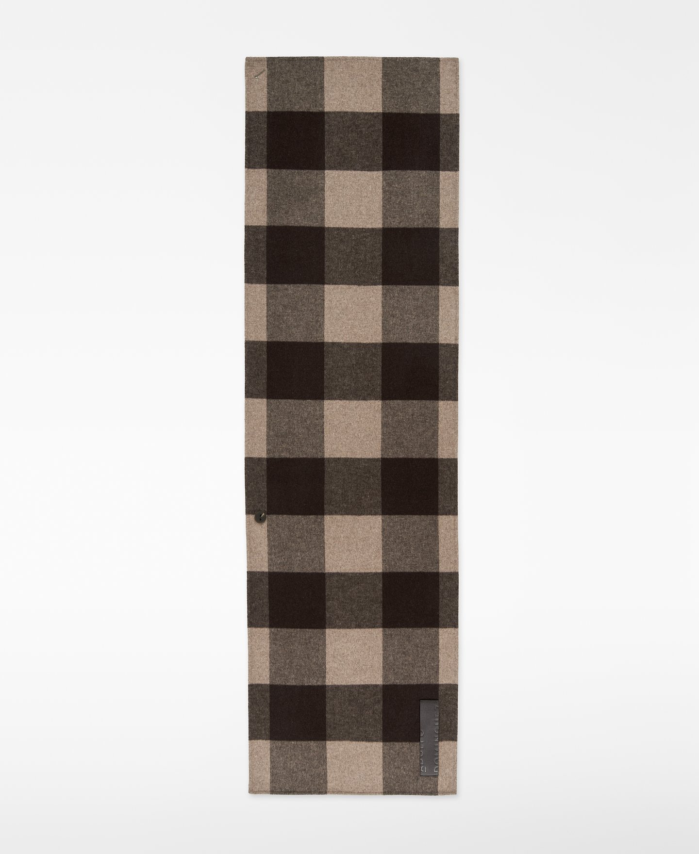 Double-faced checkered scarf woman image number 0