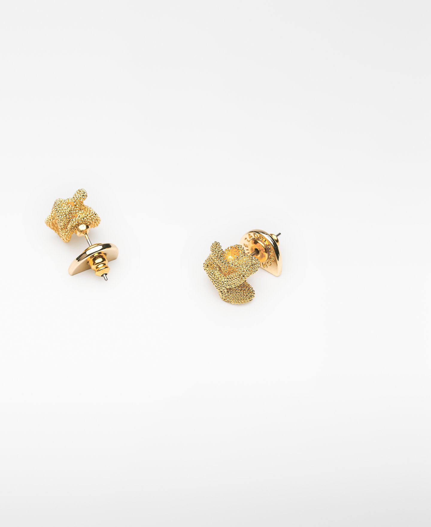 Asymmetric textured earrings woman image number 1