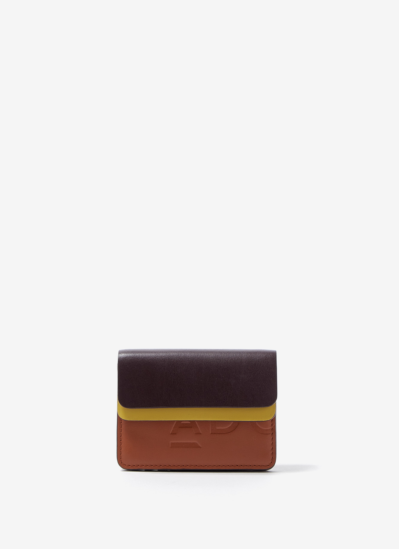 Tricolour bovine leather wallet image number 0