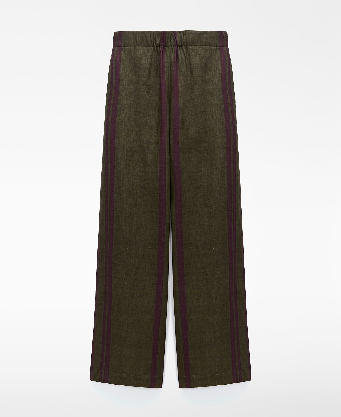 Pantal&oacute;n recto rayas ramio image number 4