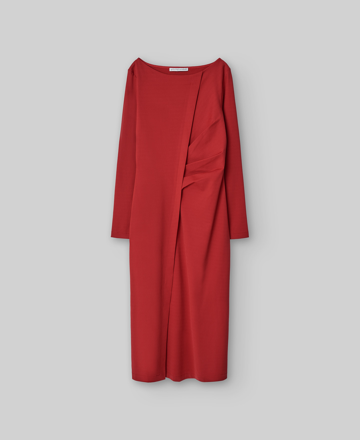 Midi dress with a gather woman image number 4