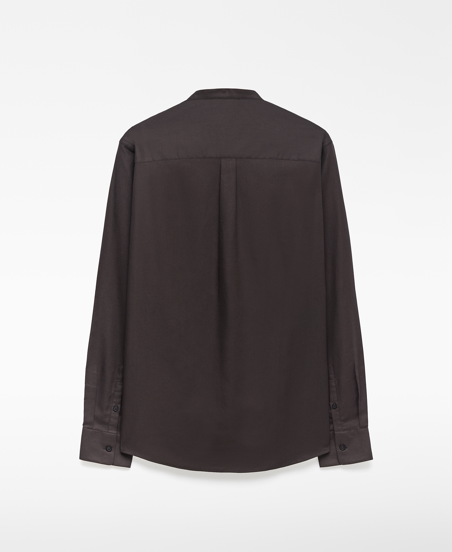 Regular fit Mandarin collar shirt man image number 5