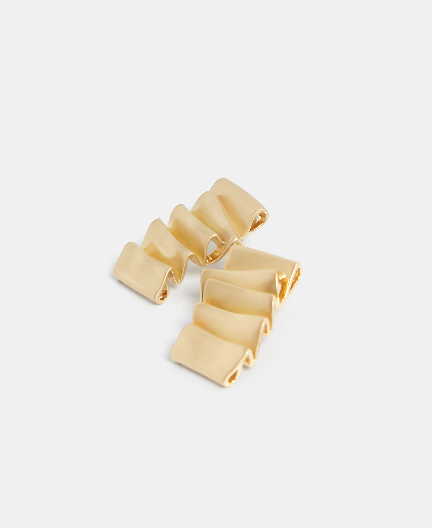 Pleated zinc earrings image number 2