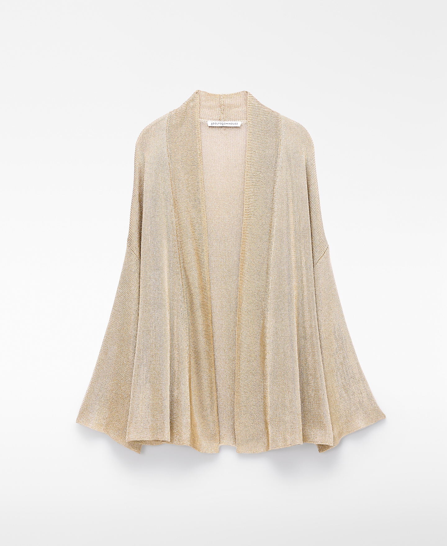 Casaco kimono em malha metalizada image number 6