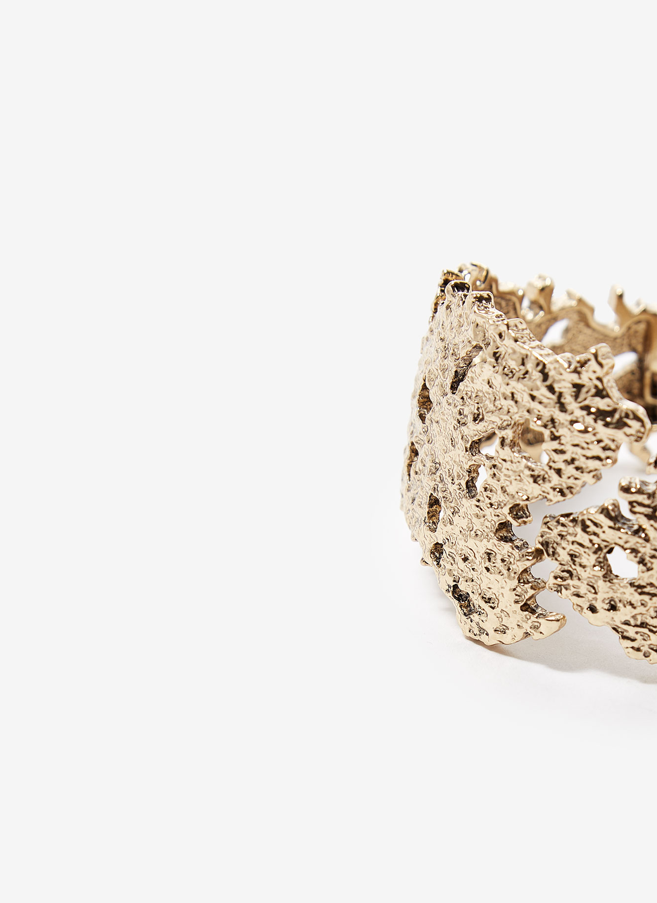 Pulsera rígida con forma orgánica image number 1