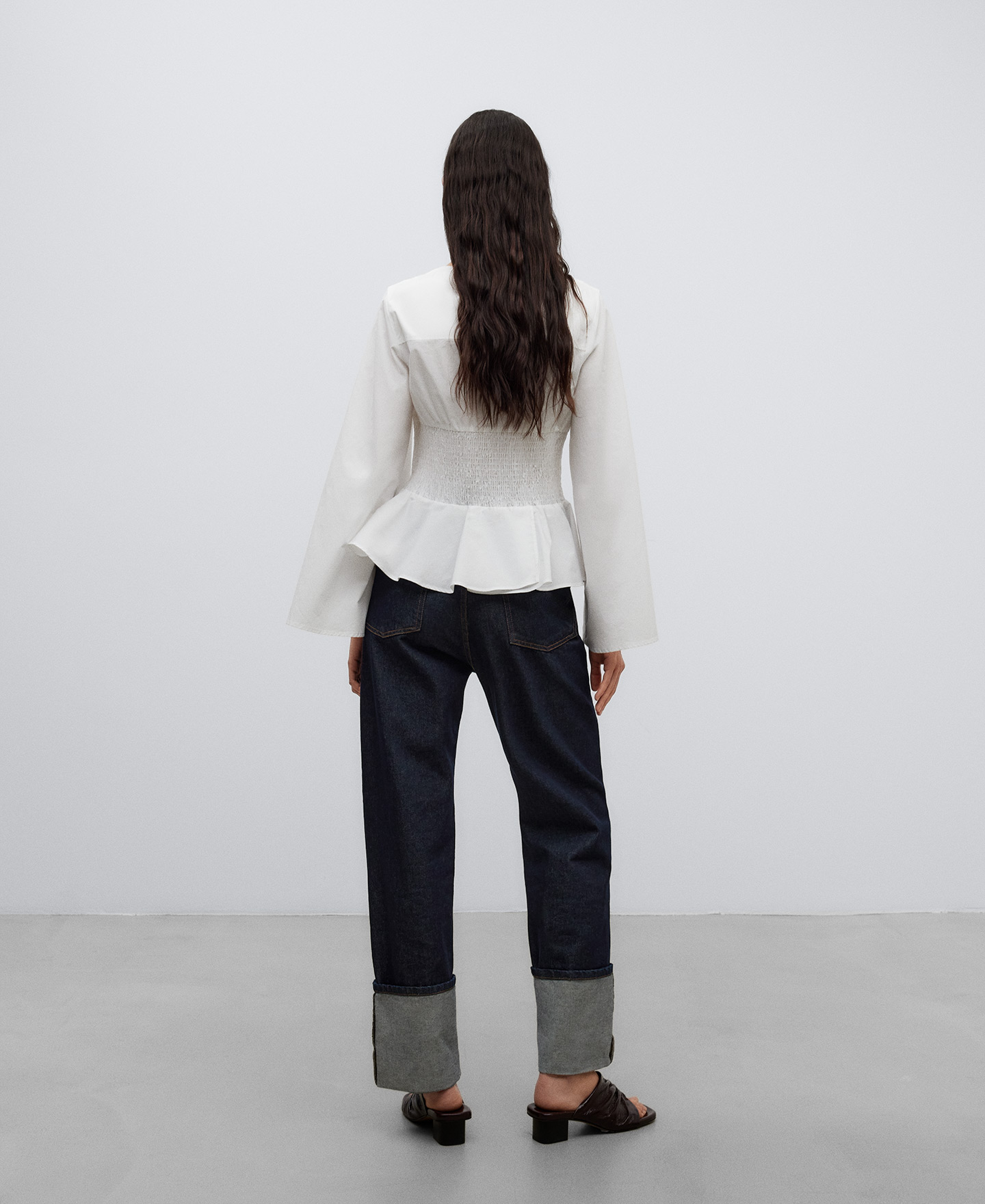 Blusa corpiño fruncido mujer image number 2