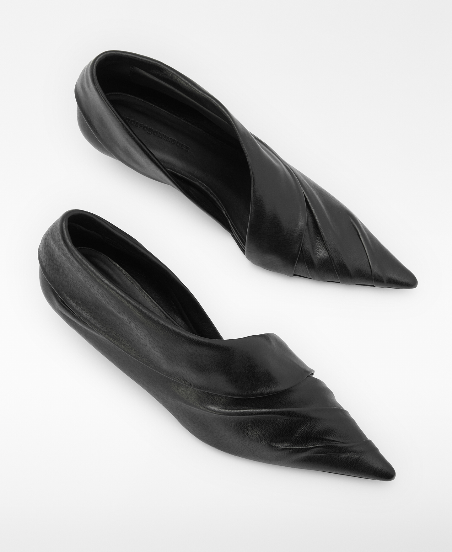 Leather bootie-style heel shoe image number 1