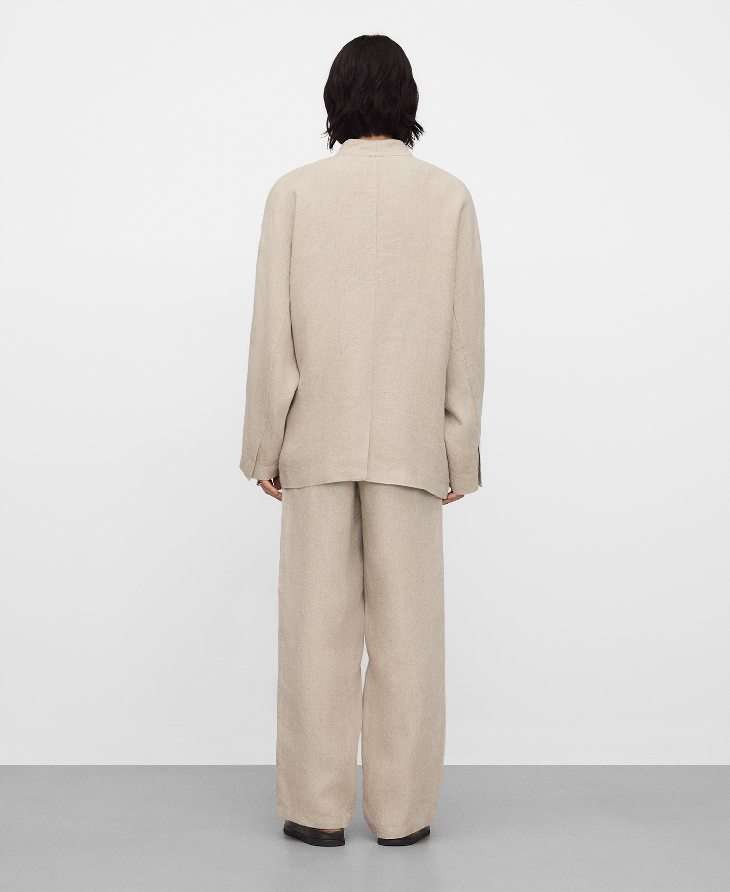 European linen wrap kimono jacket image number 2