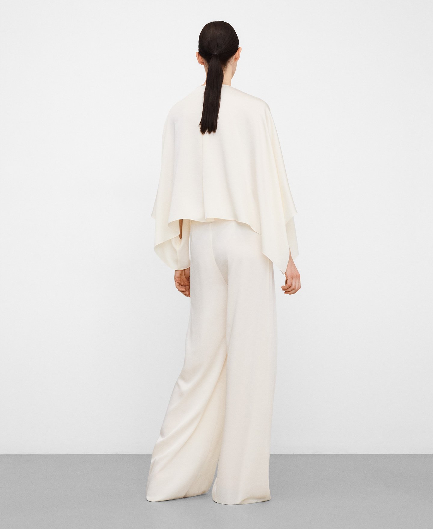 Satin palazzo trousers image number 2