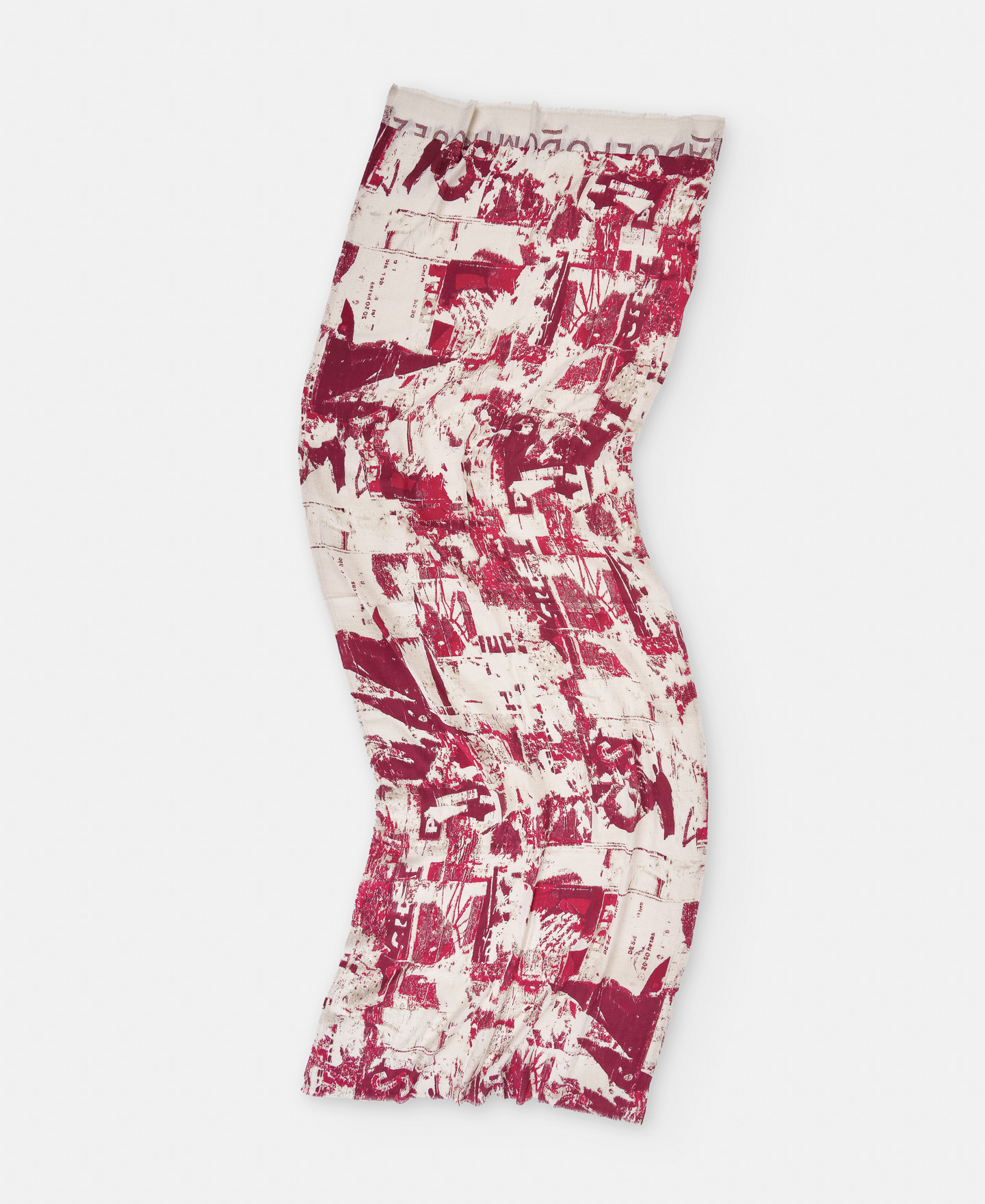 Printed shawl in organic cotton image number 1