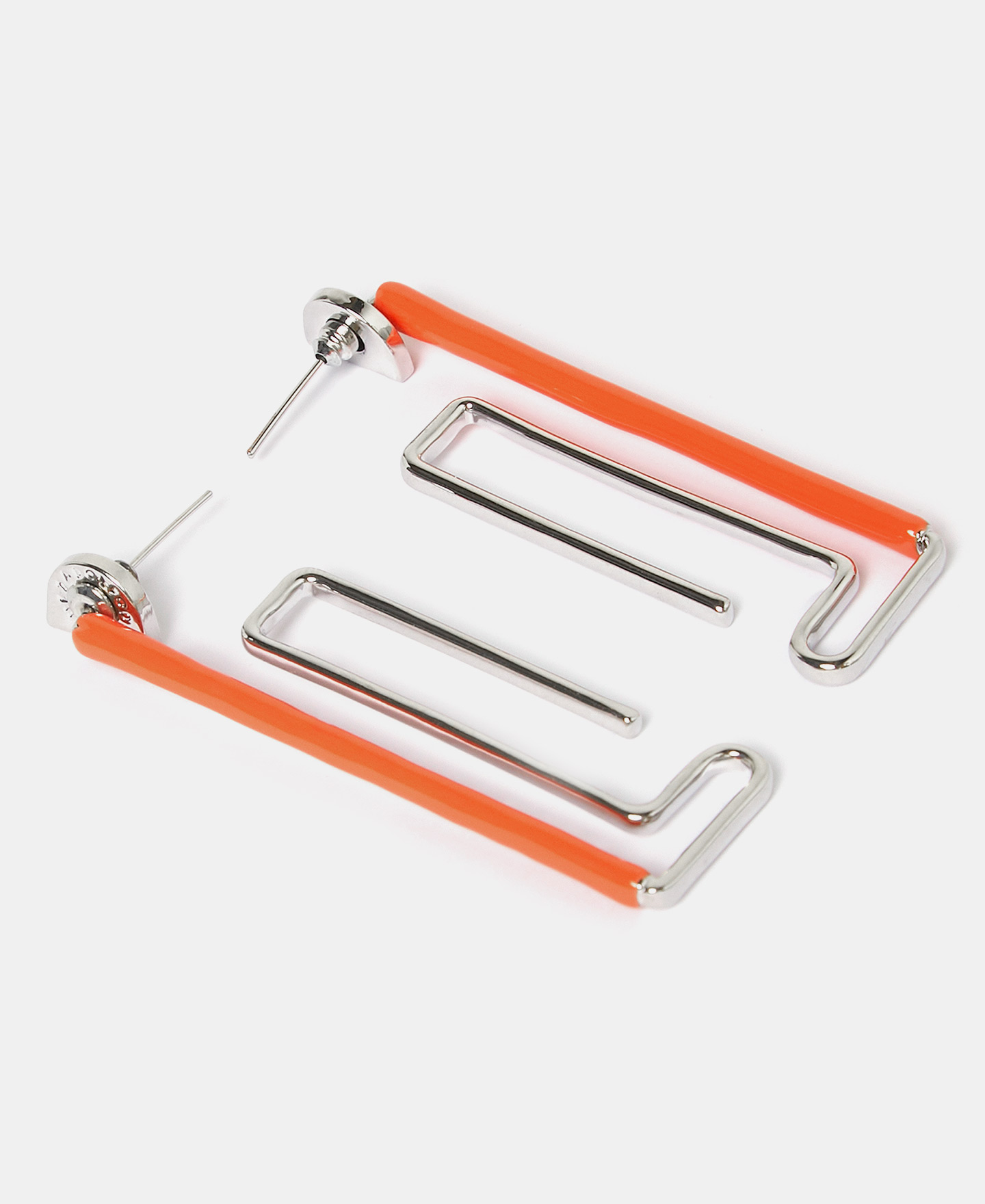 Pendientes forma de laberinto en zinc image number 2