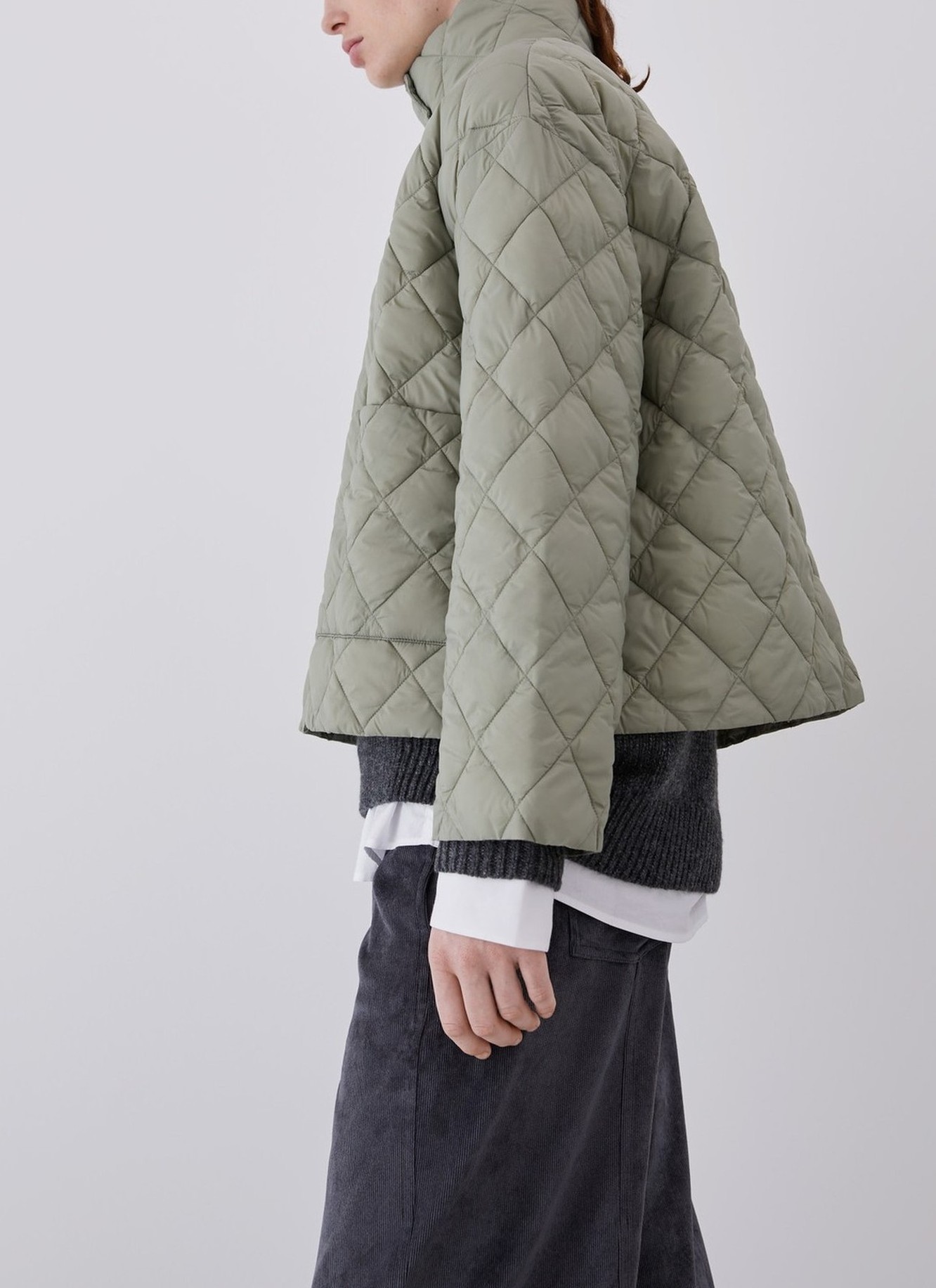 Nylon puffer with rhombus image number 3