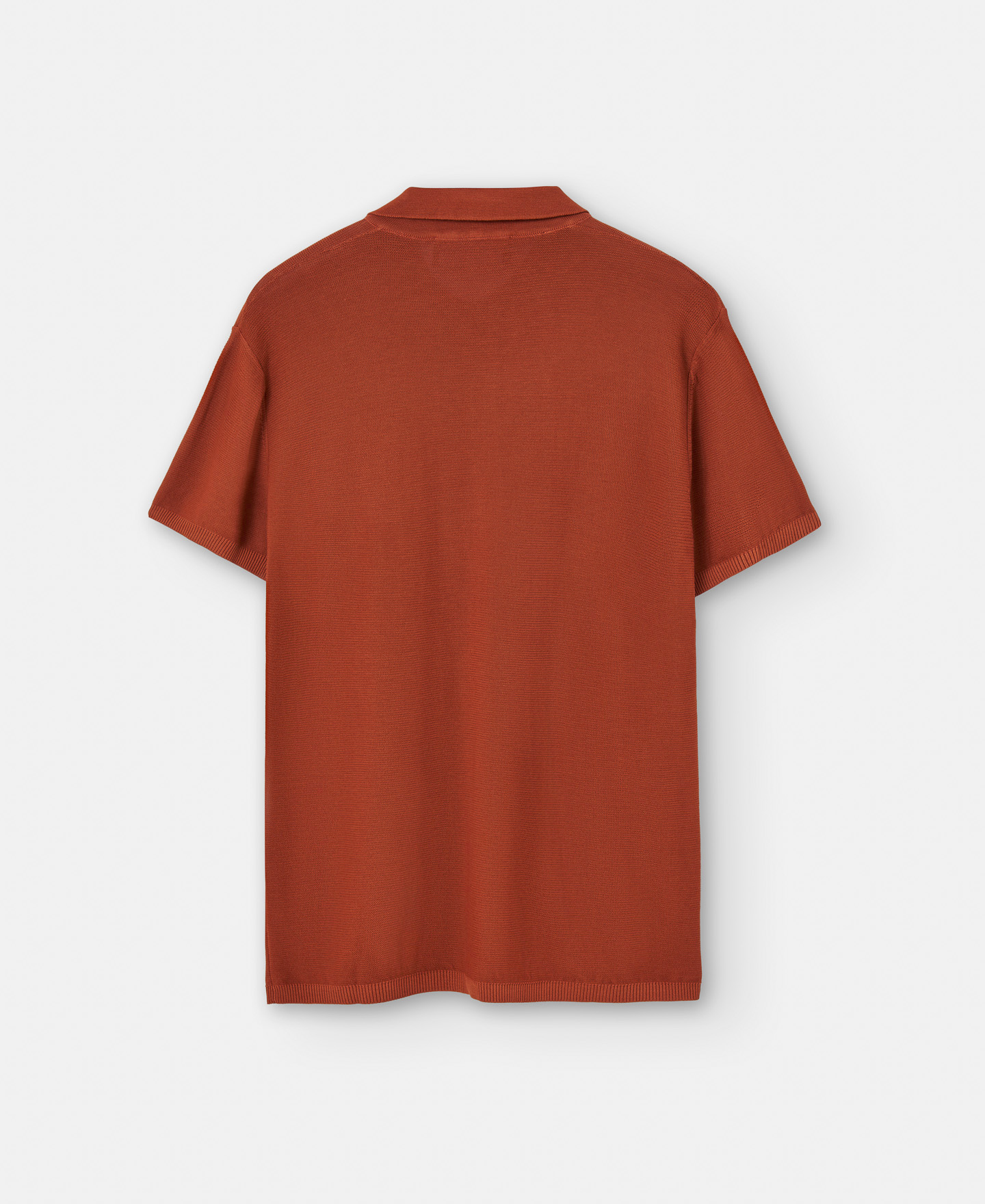 Cotton and viscose two button polo shirt image number 5