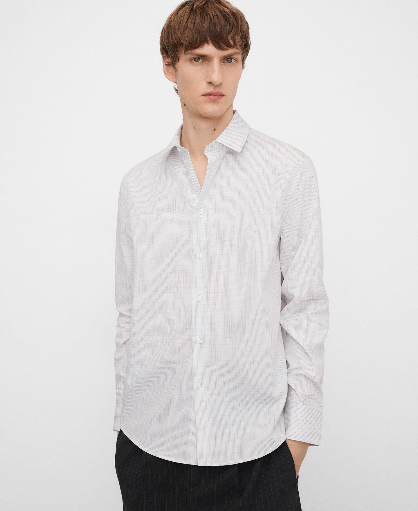 Camisa regular fit cuadros algod&oacute;n image number 0