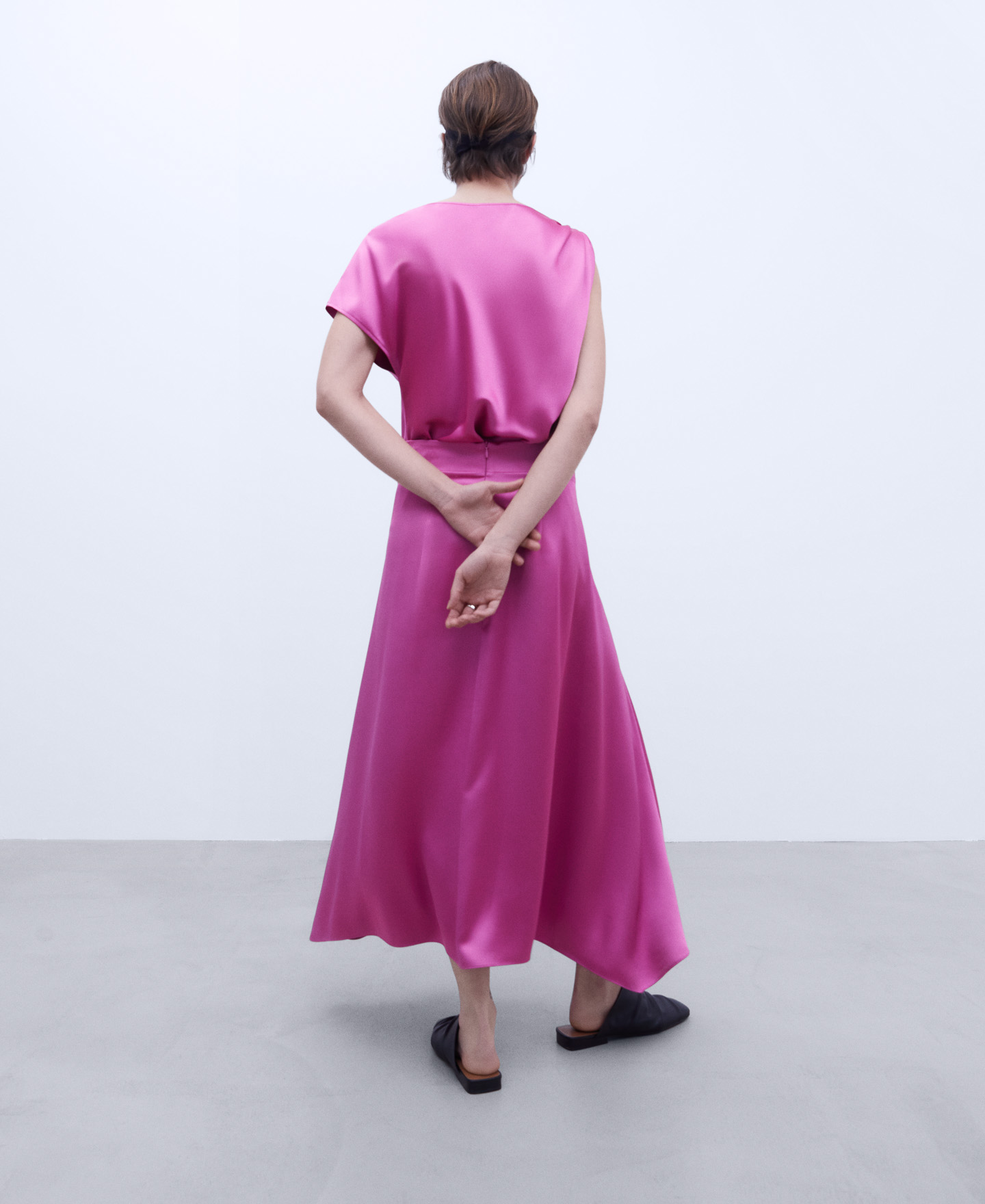 Midi skirt with godet image number 2